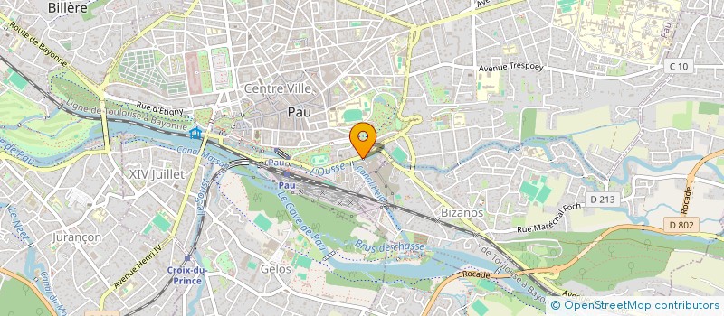 localisation de l'entreprise L ATELIER à PAU