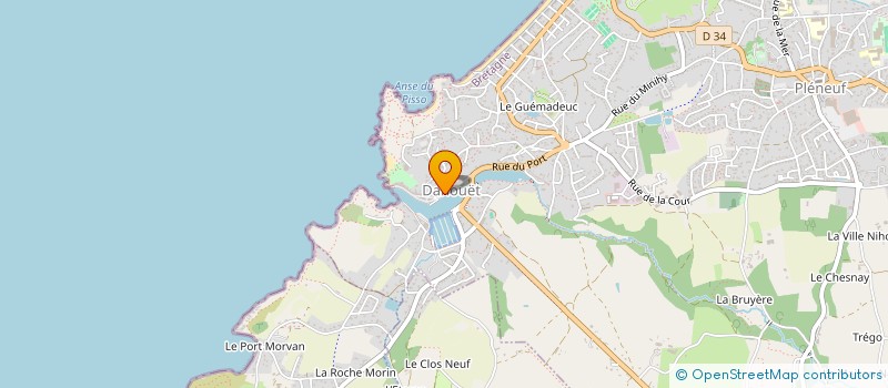 localisation de l'entreprise L'ATELIER  PLENEUF-VAL-ANDRE