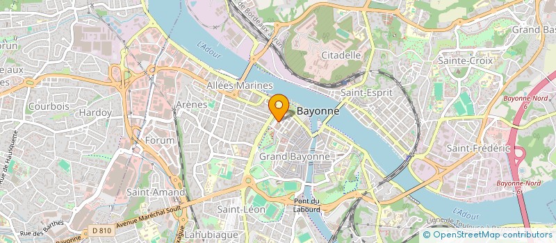 localisation de l'entreprise L'ATELIER à BAYONNE