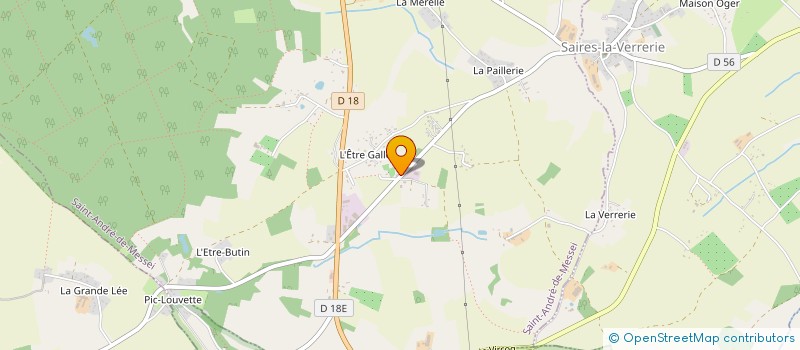 localisation de l'entreprise L'ATELIER à SAINT ANDRE DE MESSEI
