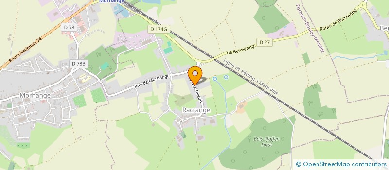 localisation de l'entreprise L'ATELIER  RACRANGE