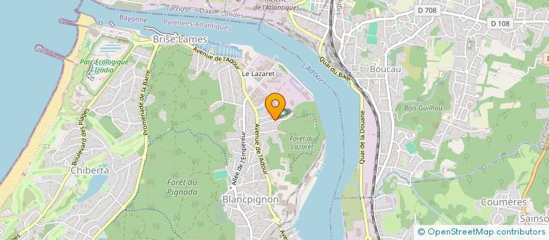 localisation de l'entreprise L'ATELIER 64  ANGLET