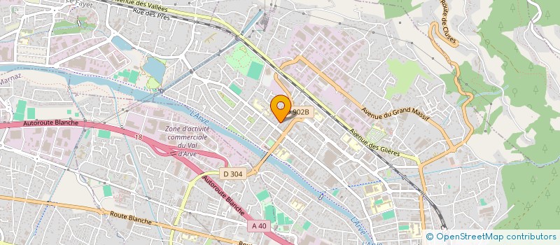 localisation de l'entreprise L'ATELIER 6B  CLUSES