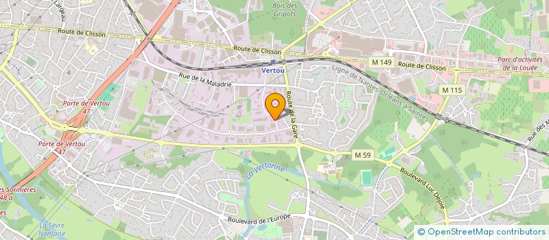 localisation de l'entreprise L'ATELIER 7 LIEUES  VERTOU