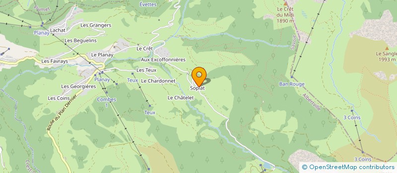 localisation de l'entreprise L'ATELIER 73  NOTRE-DAME-DE-BELLECOMBE