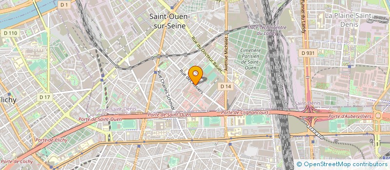 localisation de l'entreprise L' ATELIER à SAINT-OUEN-SUR-SEINE