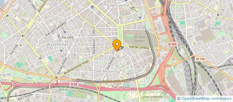 localisation de l'entreprise L'ATELIER à LILLE