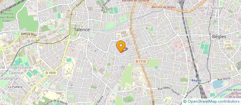localisation de l'entreprise L ATELIER à TALENCE