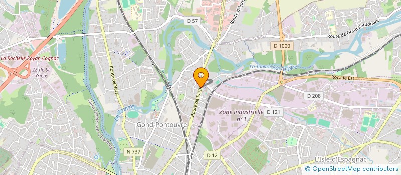 localisation de l'entreprise L'ATELIER  GOND-PONTOUVRE