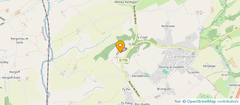 localisation de l'entreprise L'ATELIER  GUENGAT