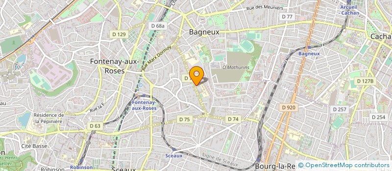 localisation de l'entreprise L'ATELIER  BAGNEUX