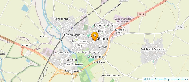 localisation de l'entreprise L'ATELIER à MAUZE-SUR-LE-MIGNON