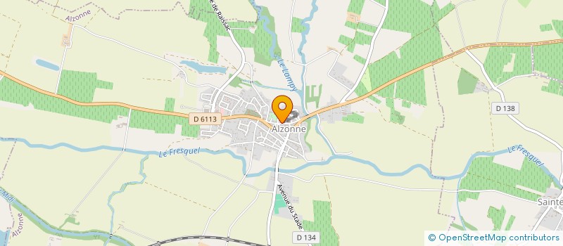 localisation de l'entreprise L'ATELIER à ALZONNE