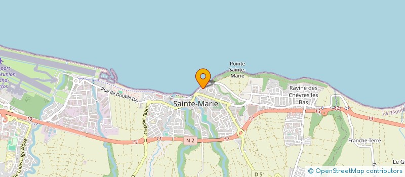 localisation de l'entreprise L'ATELIER à SAINTE-MARIE