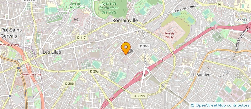localisation de l'entreprise L'ATELIER à ROMAINVILLE