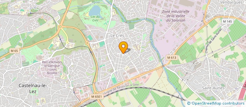 localisation de l'entreprise L'ATELIER  LE CRES