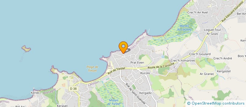 localisation de l'entreprise L'ATELIER  TREVOU-TREGUIGNEC