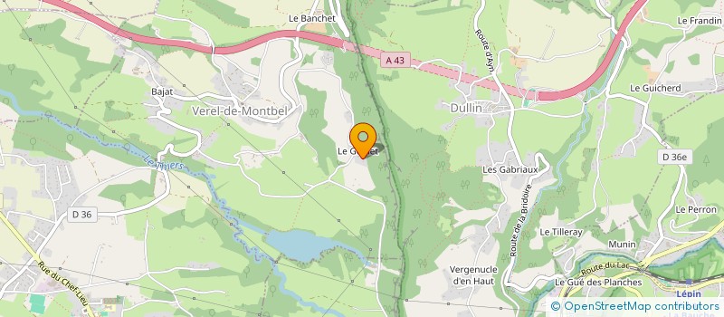 localisation de l'entreprise L'ATELIER  VEREL-DE-MONTBEL