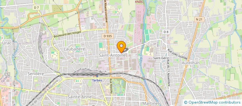 localisation de l'entreprise L'ATELIER à TARBES