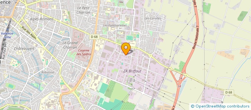localisation de l'entreprise L'ATELIER à VALENCE