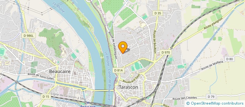 localisation de l'entreprise L'ATELIER  TARASCON