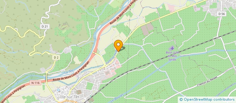 localisation de l'entreprise L'ATELIER  ILLE-SUR-TET