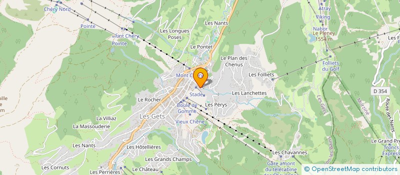 localisation de l'entreprise L'ATELIER  LES GETS