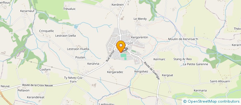 localisation de l'entreprise L'ATELIER  GUENGAT