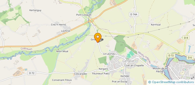 localisation de l'entreprise L'ATELIER  LANGOAT