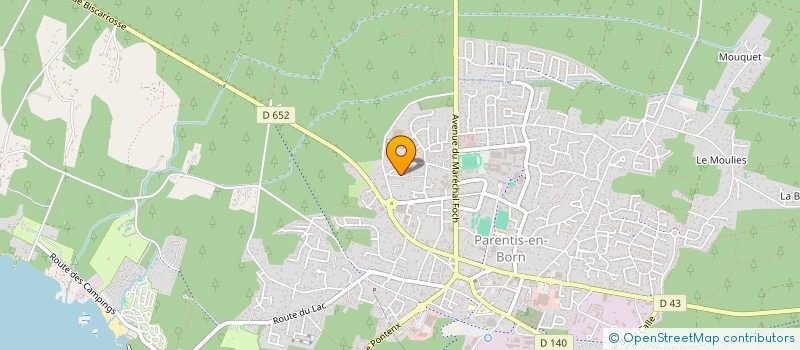 localisation de l'entreprise L'ATELIER  PARENTIS-EN-BORN