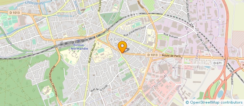 localisation de l'entreprise L'ATELIER à EVREUX