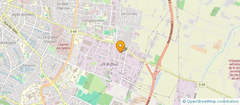 localisation de l'entreprise L'ATELIER à VALENCE