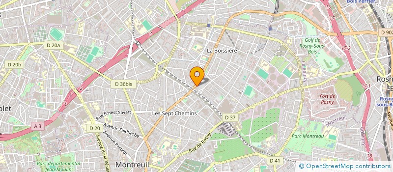 localisation de l'entreprise L'ATELIER 90 à MONTREUIL
