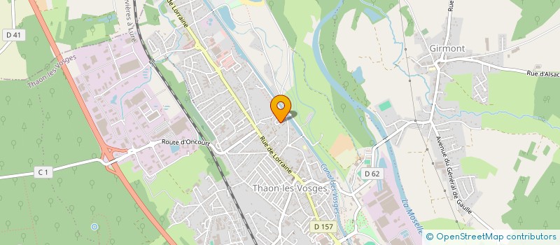 localisation de l'entreprise L'ATELIER  THAON-LES-VOSGES