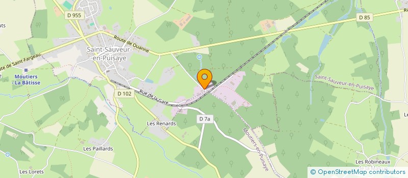 localisation de l'entreprise L'ATELIER à SAINT-SAUVEUR-EN-PUISAYE