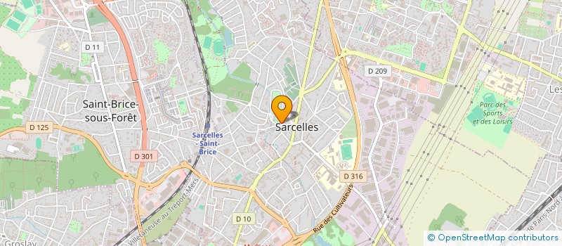 localisation de l'entreprise L'ATELIER à SARCELLES