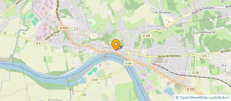 localisation de l'entreprise L'ATELIER à TREVOUX