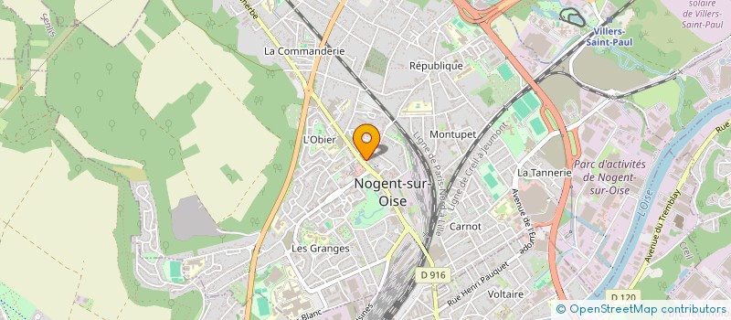 localisation de l'entreprise L'ATELIER  NOGENT-SUR-OISE