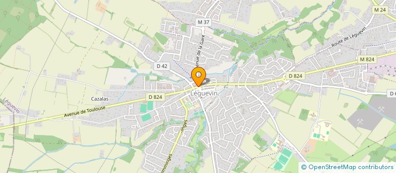 localisation de l'entreprise L'ATELIER à LEGUEVIN