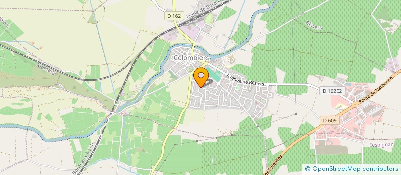 localisation de l'entreprise L'ATELIER à COLOMBIERS