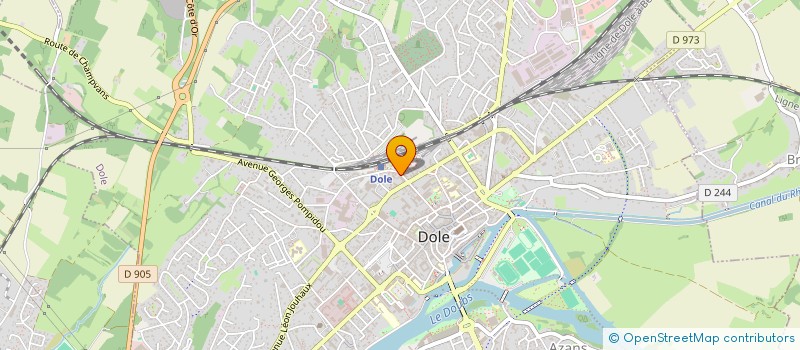 localisation de l'entreprise L'ATELIER à DOLE