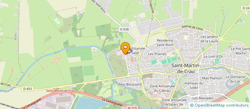 localisation de l'entreprise L'ATELIER à SAINT-MARTIN-DE-CRAU