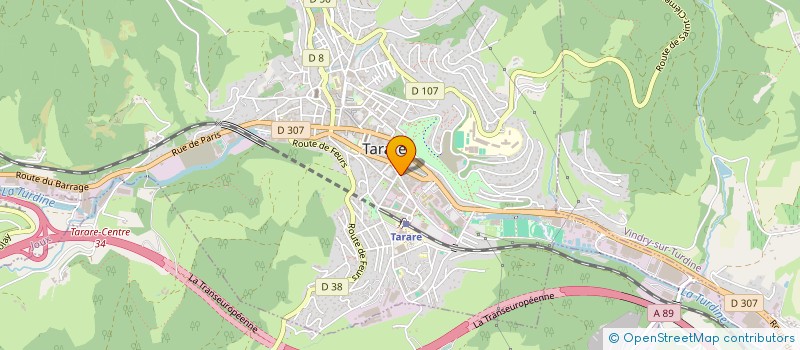 localisation de l'entreprise L'ATELIER  TARARE
