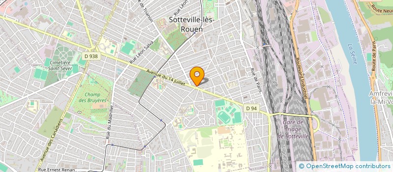 localisation de l'entreprise L'ATELIER  SOTTEVILLE-LES-ROUEN