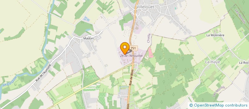 localisation de l'entreprise L'ATELIER  CANDE-SUR-BEUVRON