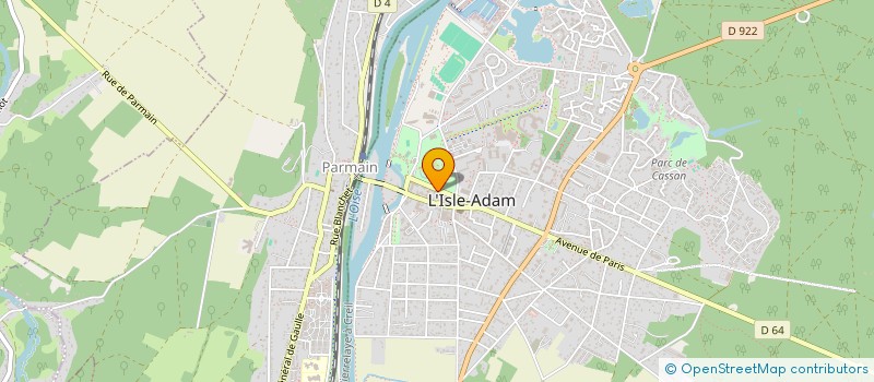 localisation de l'entreprise L'ATELIER  L'ISLE-ADAM