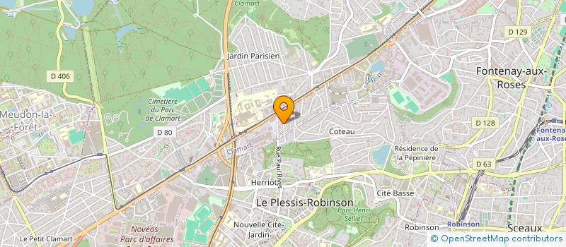localisation de l'entreprise L'ATELIER à CLAMART