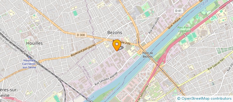 localisation de l'entreprise L'ATELIER A à BEZONS