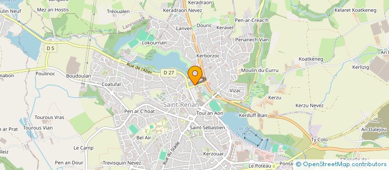 localisation de l'entreprise L'ATELIER A FLEURS DE POT à SAINT-RENAN