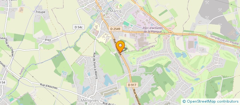 localisation de l'entreprise L'ATELIER ADMINISTRATIF  PONT-A-MARCQ